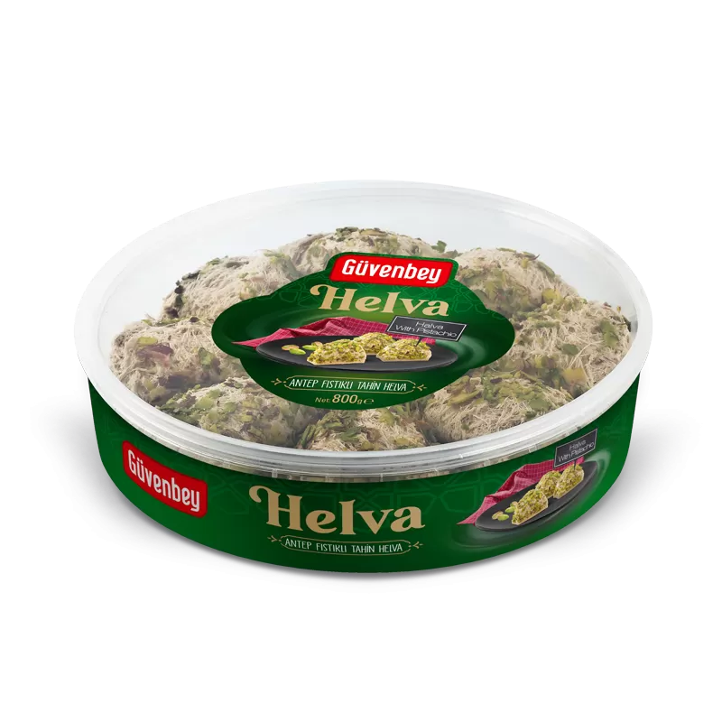 GUVENBEY Antep Fıstığı Tahin Helva 800g Kase